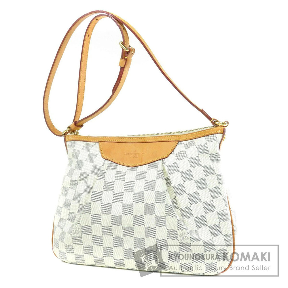 Louis Vuitton Siracusa Damier Canvas Shoulder Bag White